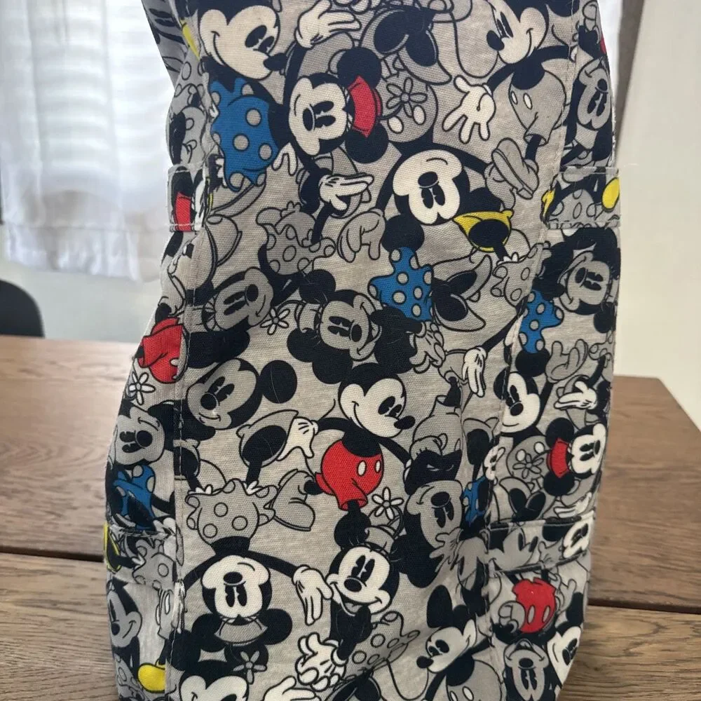 Disney Mickey & Minnie Mouse Gray Multicolor All Over Print Weekender Duffel Bag